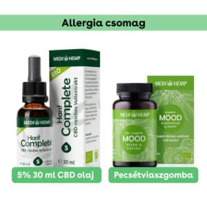 Allergia csomag - 5% 30ml CBD+pecsétviaszgomba kapszula