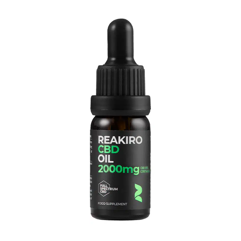 Reakiro 20% teljes spektrumú CBD olaj – 2000 mg, 10 ml - Image 2