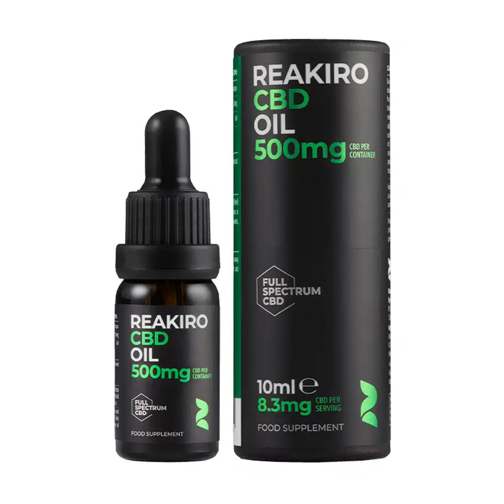 Reakiro 5% teljes spektrumú CBD olaj – 500 mg, 10 ml