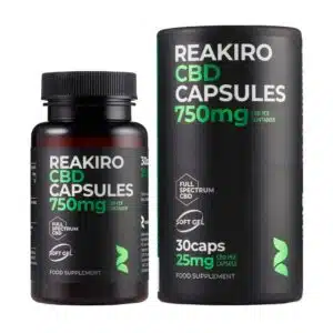 Reakiro CBD kapszula 750 mg, 30 db – 25mg/kapsz