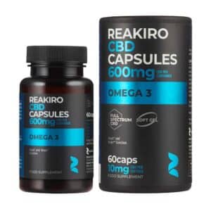 Reakiro Omega-3 CBD kapszula, 600 mg, 60 db