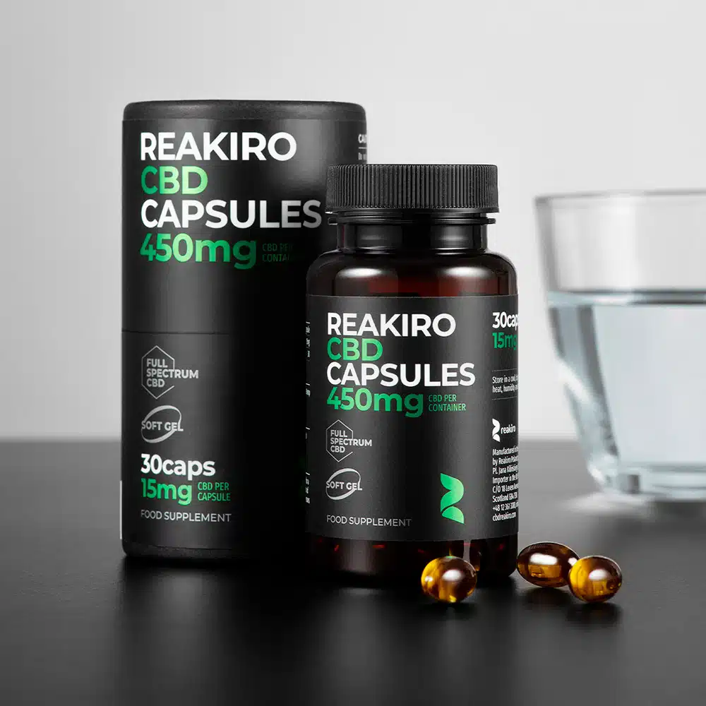 Reakiro CBD kapszula 450 mg, 30 db – 15mg/kapsz - Image 3