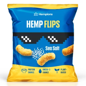 Hempions Hemp Flips Sea Salt, sós ízesítésű snack